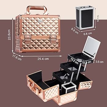 新品プロメイクボックスセフィーヌ29,700円⇒特価‼️メイクアーティスト愛用 Amazon | Hapilife メイクボックス 3段トレイ プロ仕様 化粧品